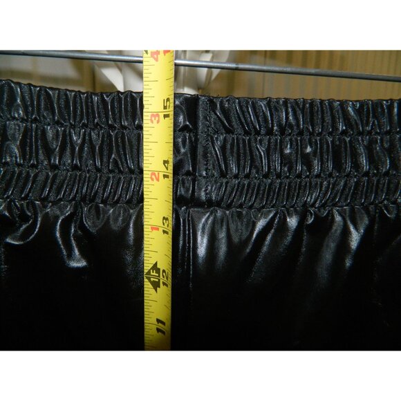 Victoria Sport Metallic Black Shiny Windbreaker Pants Large Victoria's Secret - Picture 10 of 10